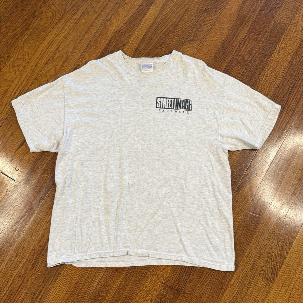 Vintage Men's Street Image Car Graphic Smokum Gray/Black T-shirt Size XL